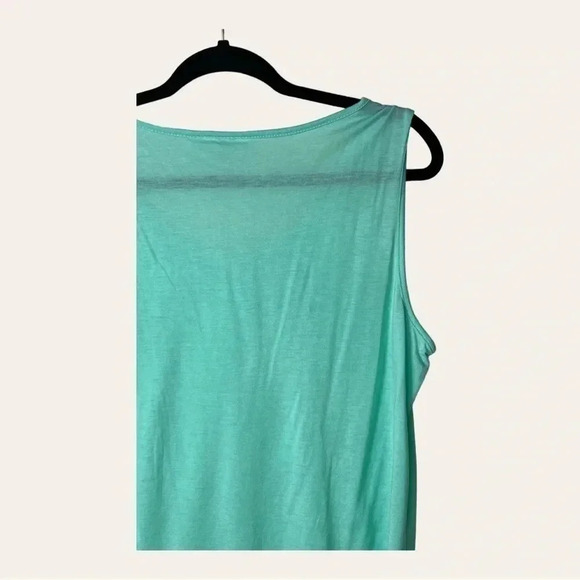 0867. CATO LACE TANK BLOUSE SIZE‎ X-LARGE AQUA IN COLOR LIGHTWEIGHT - Picture 6 of 9